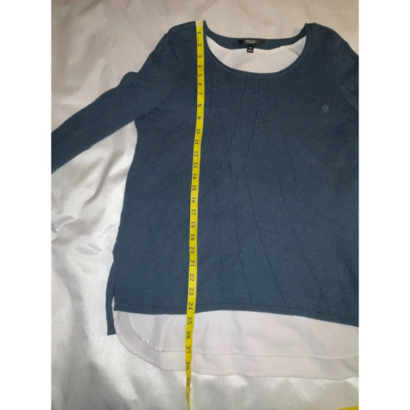 Simply Vera Wang with Shirt Detail - Size M - Beautiful blue/Green Color - Picture 4 of 6